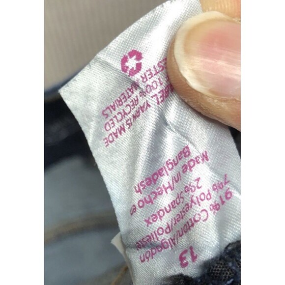 No Boundaries Junior Womens Jeggings Size 13 Dark Wash Super High Rise - Picture 16 of 16